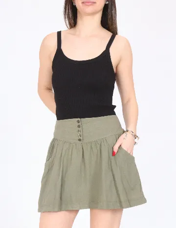 Fusta Bershka, verde