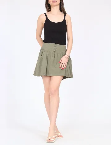 Fusta Bershka, verde