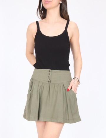 Fusta Bershka, verde