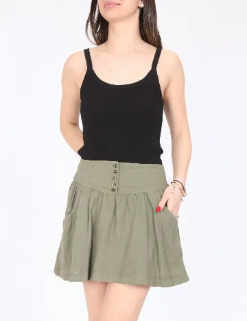 Fusta Bershka, verde