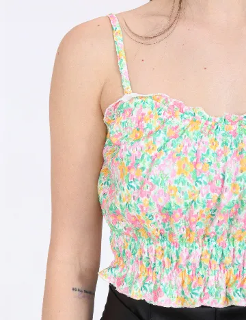Top Bershka, floral print