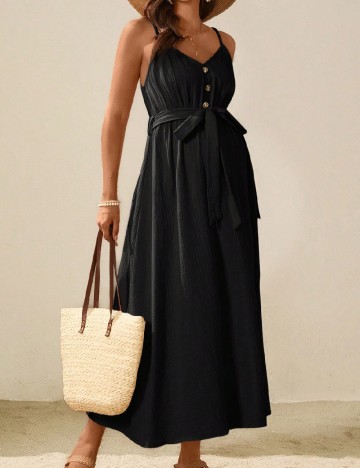 Rochie medie SHEIN Maternity, negru