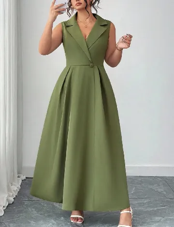 Rochie lunga SHEIN CURVE, verde