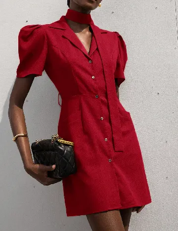 Rochie scurta Aveloria, rosu