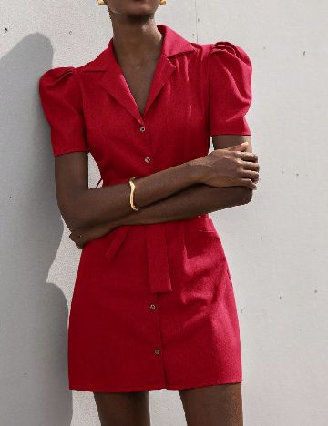 Rochie scurta Aveloria, rosu