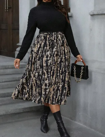 Rochie medie SHEIN CURVE, negru