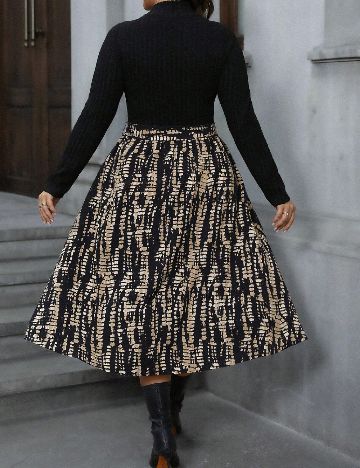 Rochie medie SHEIN CURVE, negru