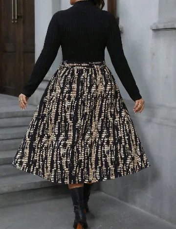 Rochie medie SHEIN CURVE, negru