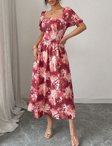 Rochie medie SHEIN, floral print