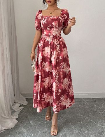 Rochie medie SHEIN, floral print