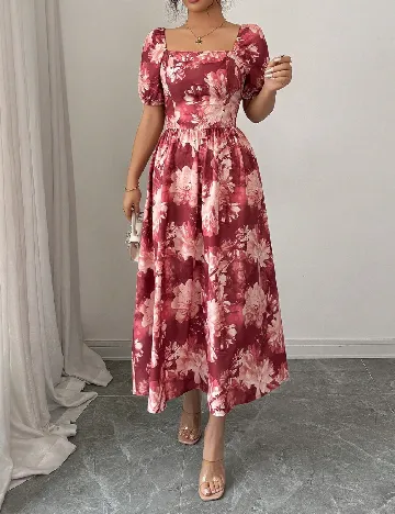 Rochie medie SHEIN, floral print