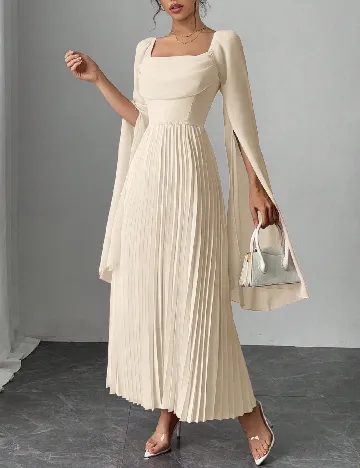 Rochie lunga SHEIN, crem