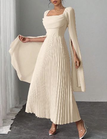 Rochie lunga SHEIN, crem