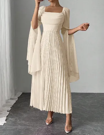 Rochie lunga SHEIN, crem