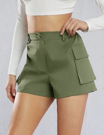 Pantaloni scurti SHEIN, verde