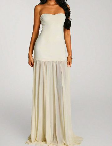 Rochie lunga SHEIN, galben deschis