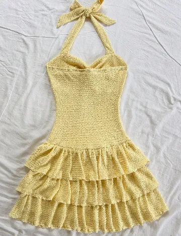 Rochie scurta SHEIN, galben