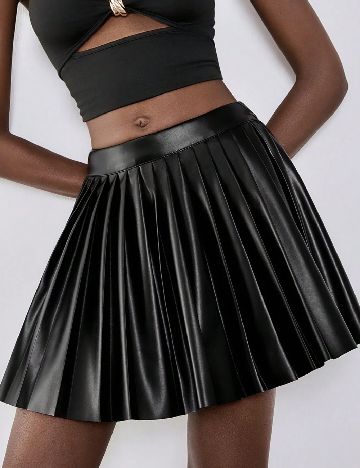 Fusta pantalon SHEIN, negru