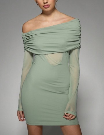Rochie scurta Missguided, verde