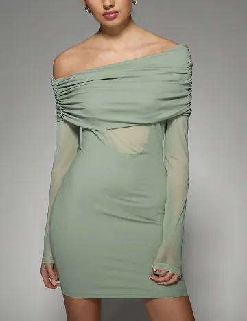 Rochie scurta Missguided, verde