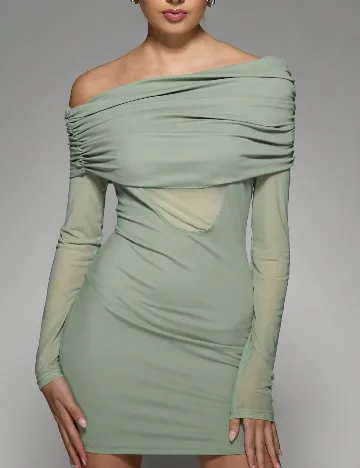 Rochie scurta Missguided, verde