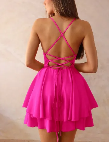 Rochie scurta SHEIN, roz