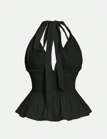 Top SHEIN CURVE, negru