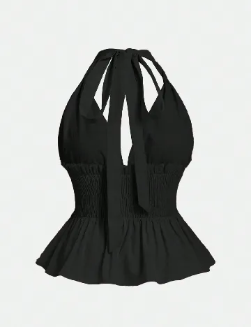 Top SHEIN CURVE, negru