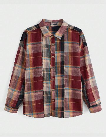 Camasa SHEIN Plus Size Men, mix culori