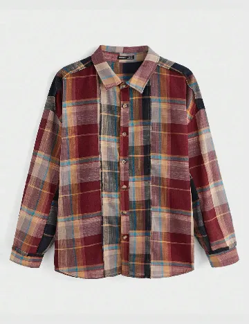 Camasa SHEIN Plus Size Men, mix culori