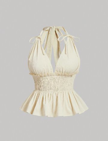 Top SHEIN CURVE, crem