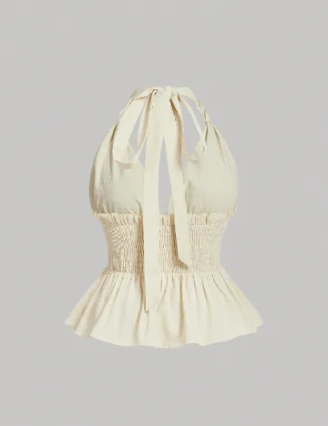 Top SHEIN CURVE, crem