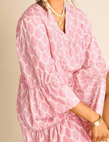 Rochie scurta SHEIN CURVE, roz