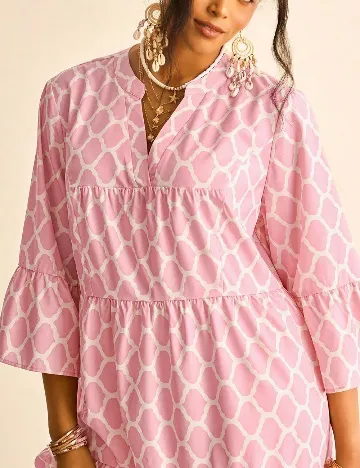 Rochie scurta SHEIN CURVE, roz