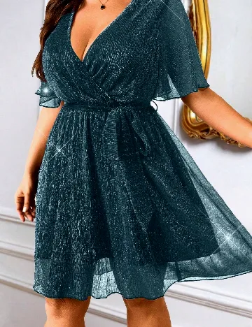 Rochie scurta SHEIN CURVE, albastru