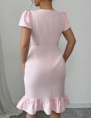 Rochie medie SHEIN CURVE, roz