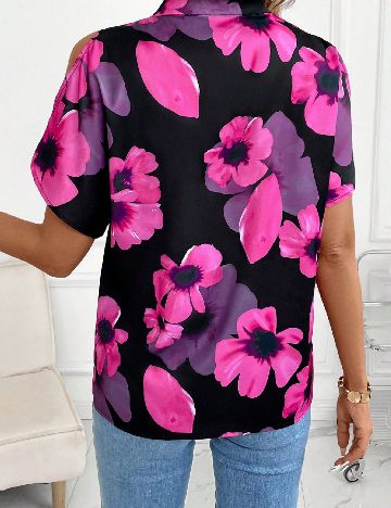 Bluza SHEIN, roz/negru