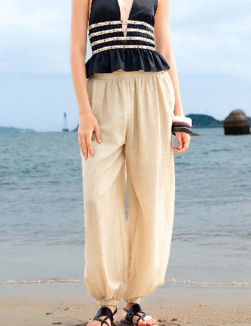 Pantaloni SHEIN, crem