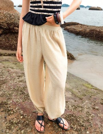 Pantaloni SHEIN, crem