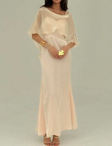 Set rochie si bluza SHEIN, crem