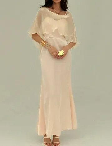 Set rochie si bluza SHEIN, crem