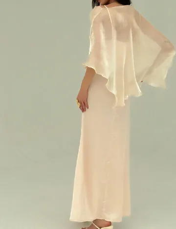 Set rochie si bluza SHEIN, crem