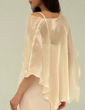 Set rochie si bluza SHEIN, crem