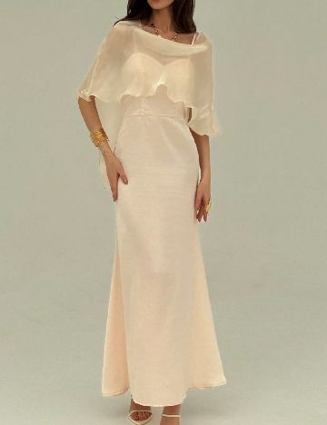 Set rochie si bluza SHEIN, crem