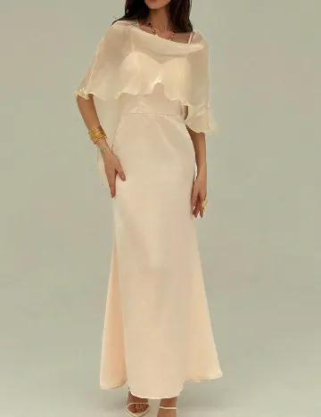 Set rochie si bluza SHEIN, crem