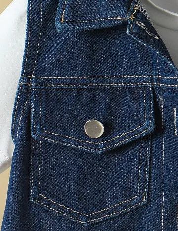 Compleu Shein Kids, bleumarin/alb