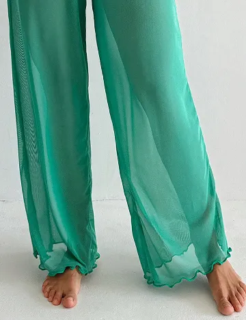 Pantaloni de plaja SHEIN, verde