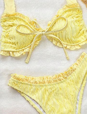 Costum de baie SHEIN, galben