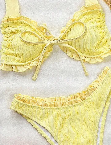 Costum de baie SHEIN, galben