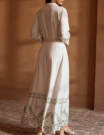 Rochie lunga MOTF, alb